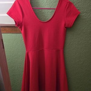 Elegant Red Women's Dress